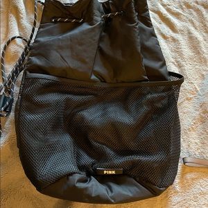 Pink Victorias Secret drawstring backpack